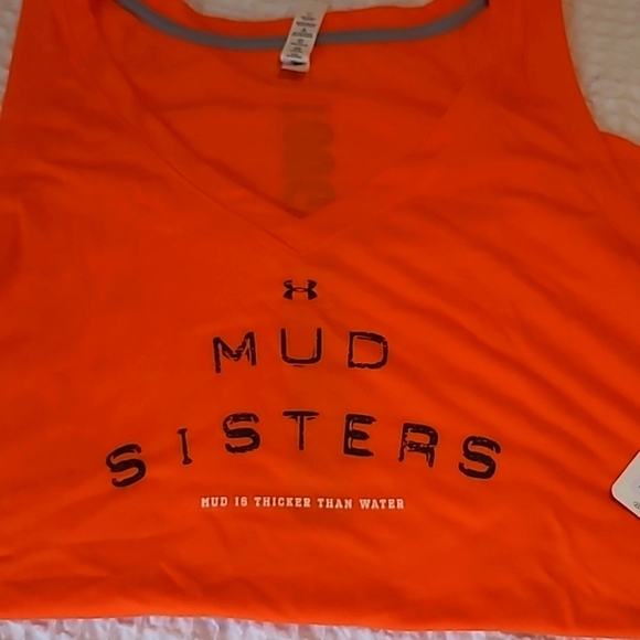 UNDER ARMOUR TOUGH MUDDER MUD SISTERS TANK NWT - Picture 3 of 6